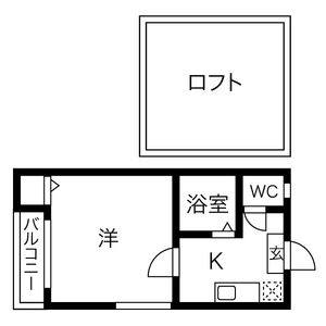 1K 間取り図