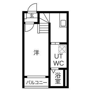 1K 間取り図