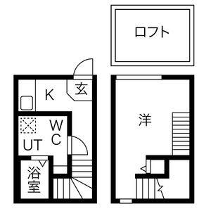 1K 間取り図