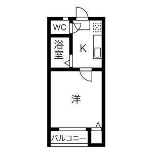 1K 間取り図