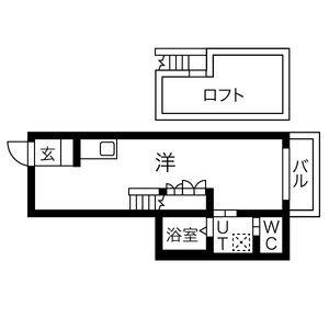ワンルーム 間取り図