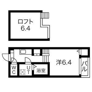 1K 間取り図