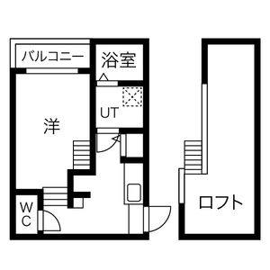 1K 間取り図