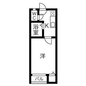 1K 間取り図