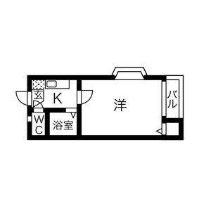 1K 間取り図