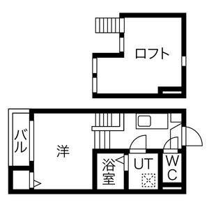 1K 間取り図