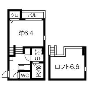 1K 間取り図