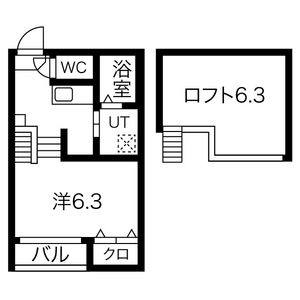 1K 間取り図