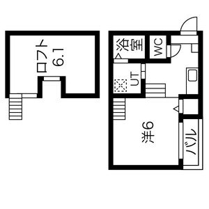 1K 間取り図