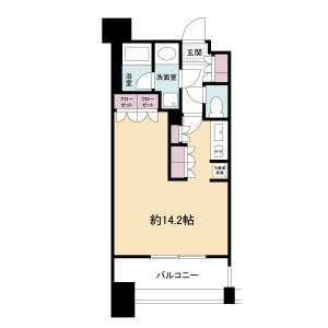 ワンルーム 間取り図