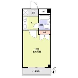 ワンルーム 間取り図