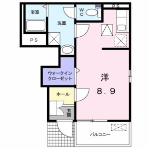 ワンルーム 間取り図