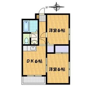 2DK 間取り図