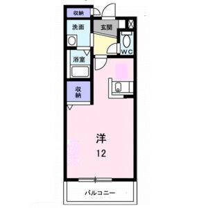 ワンルーム 間取り図