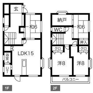 4LDK 間取り図
