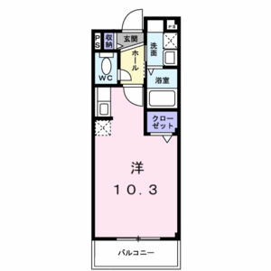 ワンルーム 間取り図