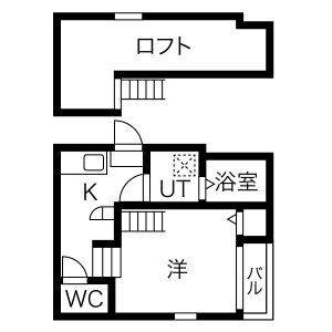 1K 間取り図
