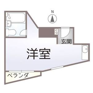 ワンルーム 間取り図