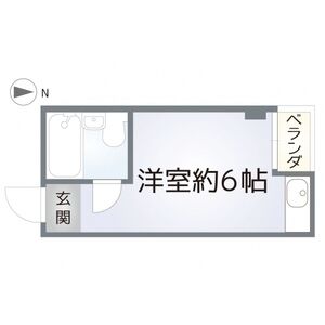 ワンルーム 間取り図