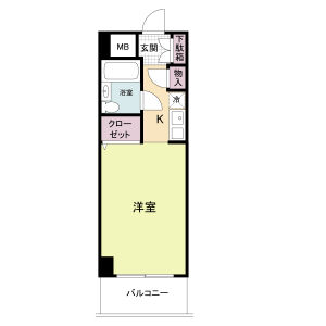 ワンルーム 間取り図