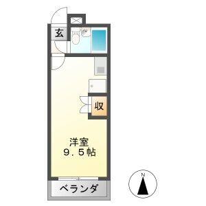 ワンルーム 間取り図