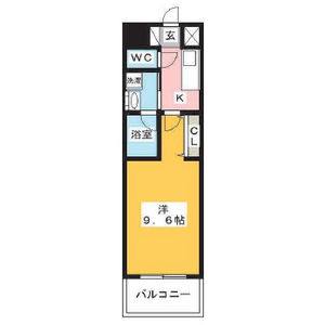 1K 間取り図