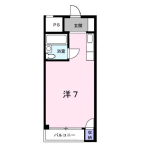 ワンルーム 間取り図