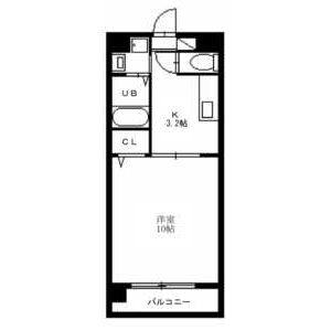 1K 間取り図