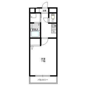 1K 間取り図