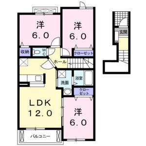 3LDK 間取り図
