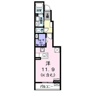 ワンルーム 間取り図
