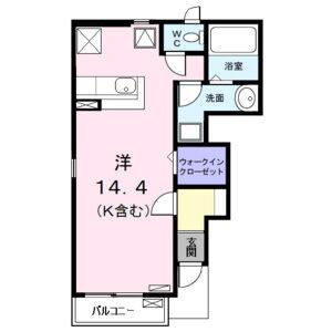 ワンルーム 間取り図