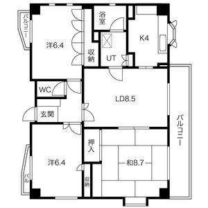 3LDK 間取り図