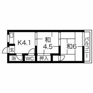 2K 間取り図