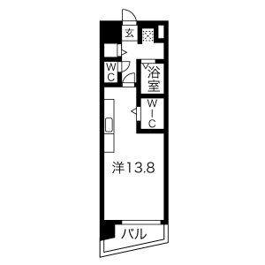 ワンルーム 間取り図