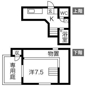 ワンルーム 間取り図