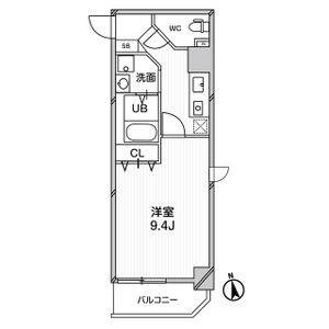 1K 間取り図
