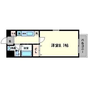 1K 間取り図