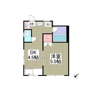 1DK 間取り図