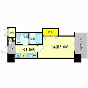 1K 間取り図