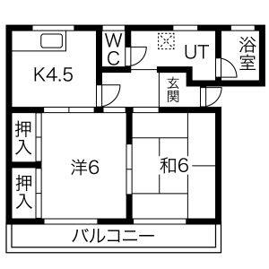 2K 間取り図