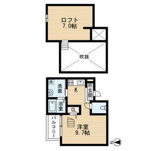 ワンルーム 間取り図