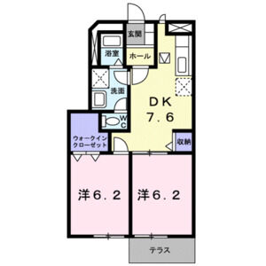 2DK 間取り図