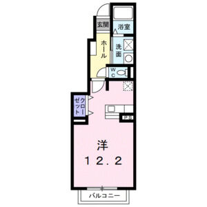 ワンルーム 間取り図