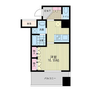 ワンルーム 間取り図