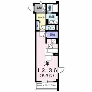 ワンルーム 間取り図
