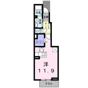 ワンルーム 間取り図