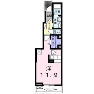 ワンルーム 間取り図