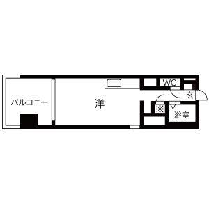 ワンルーム 間取り図