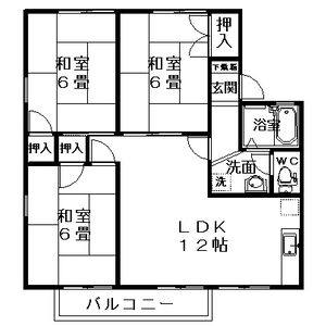 3LDK 間取り図
